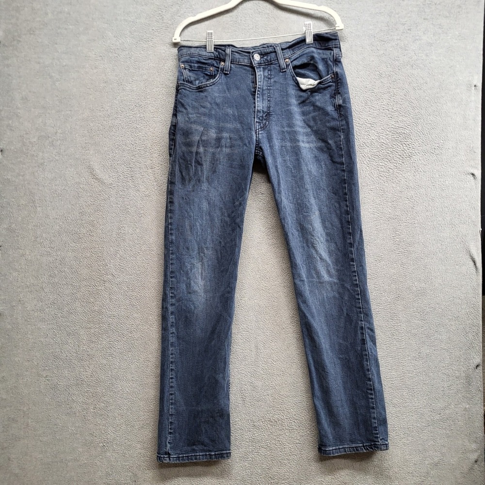 Levi's 514 Men Jeans 32x32 Blue Denim Straight Leg Mid Rise